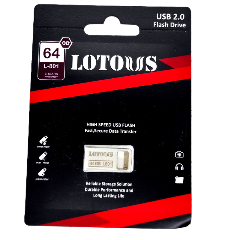 فلش مموری لوتوس مدل L-801 ظرفیت 64 گیگابایت