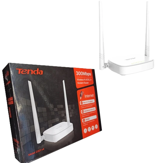 مودم روتر بی سیم تندا مدل D301 V4