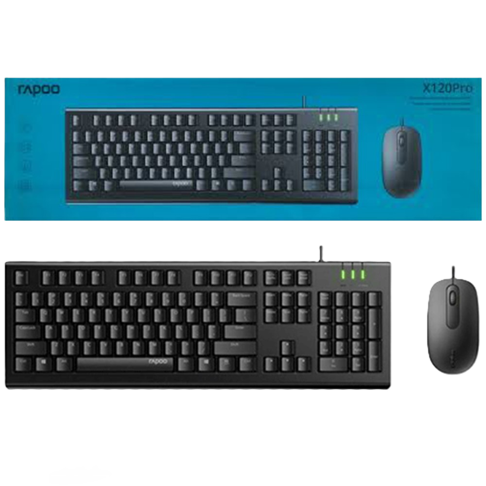 کیبورد و موس Rapoo مدل X120 Pro